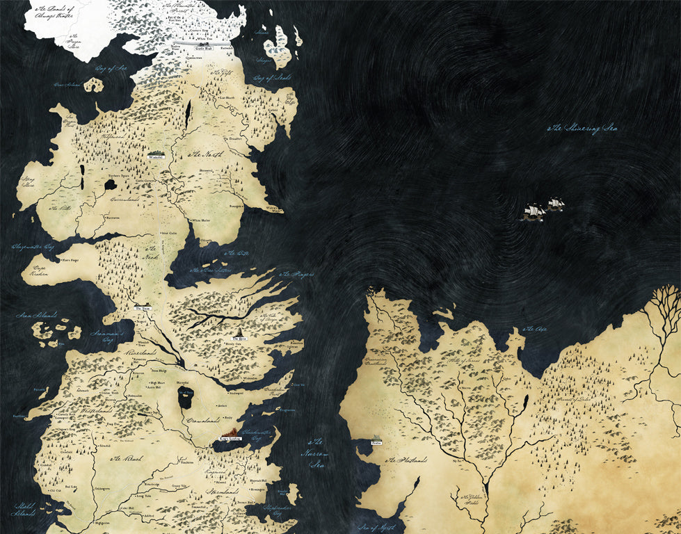 Game of Thrones: House Stark Hardcover Ruled Journal (Large)