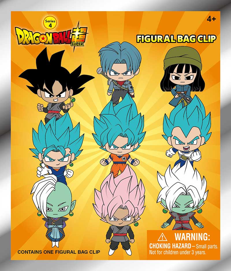 Dragon Ball Super 3D Foam Bag Clip, Series 4
