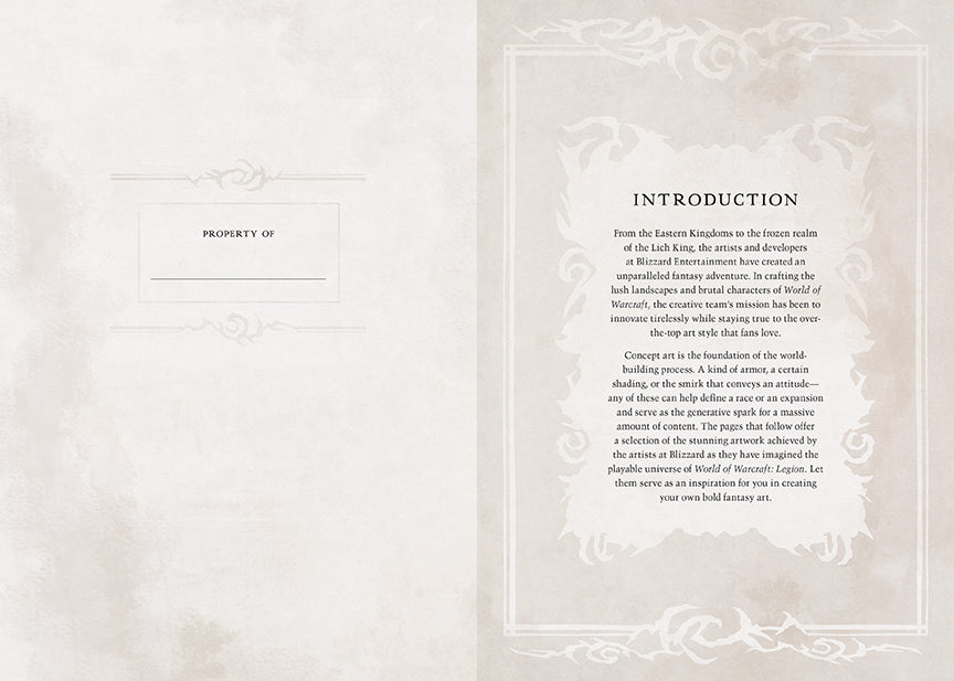 World of Warcraft: Legion Hardcover Blank Sketchbook