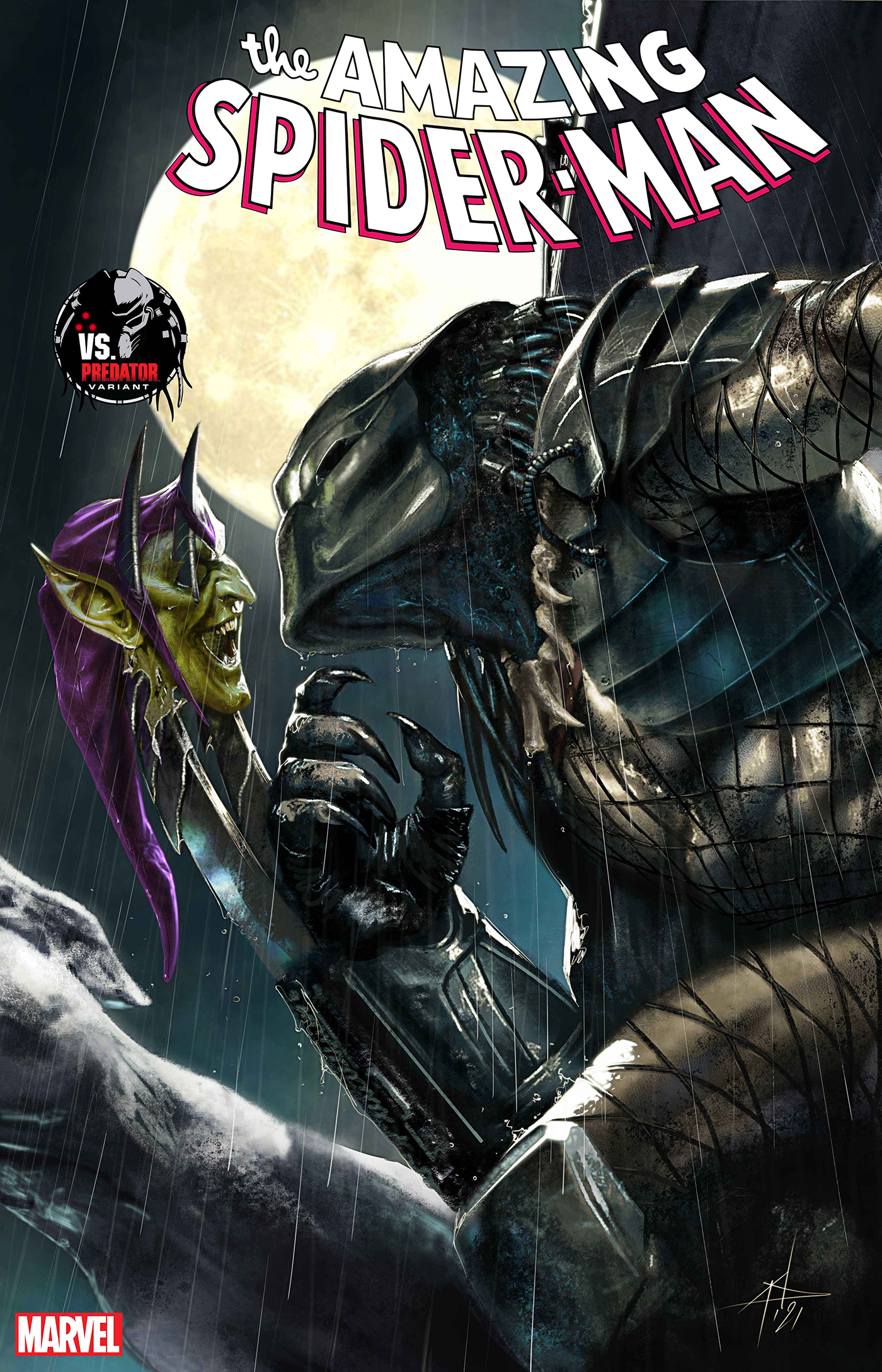 Amazing Spider-Man #8 B Gabriele Dell'Otto Predator Variant (08/24/2022) Marvel