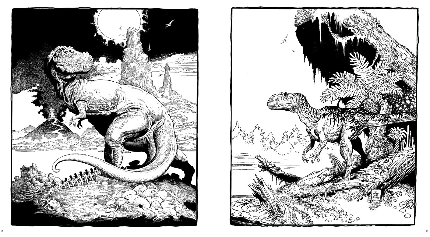 Dinosaurs: A Coloring Book by William Stout