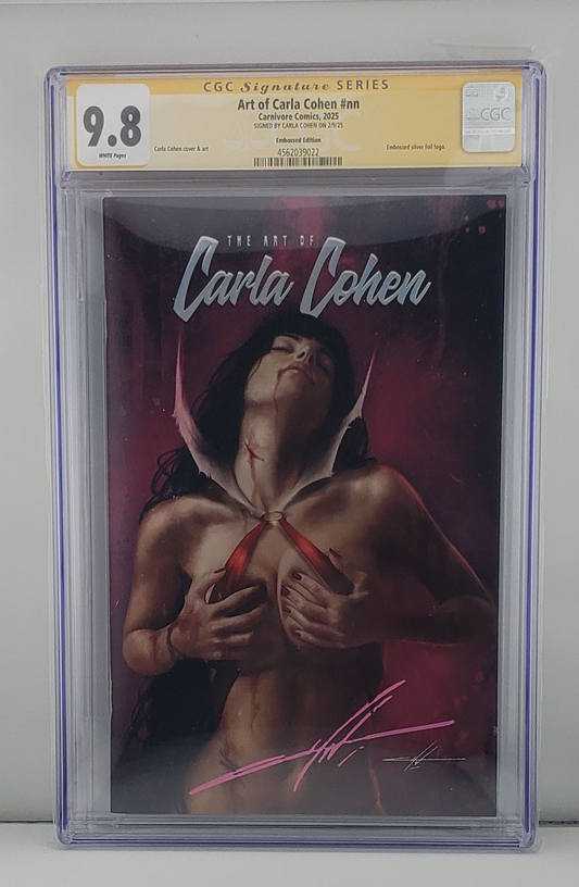 Art of Carla Cohen Sketchbook CGC 9.8 Embossed Edition Signed Carla Cohen