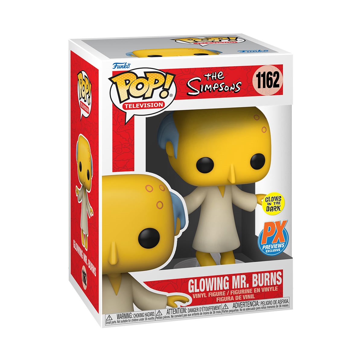 The Simpsons Glowing Mr. Burns Funko Pop! Vinyl Figure - Previews Exclusive NOT MINT