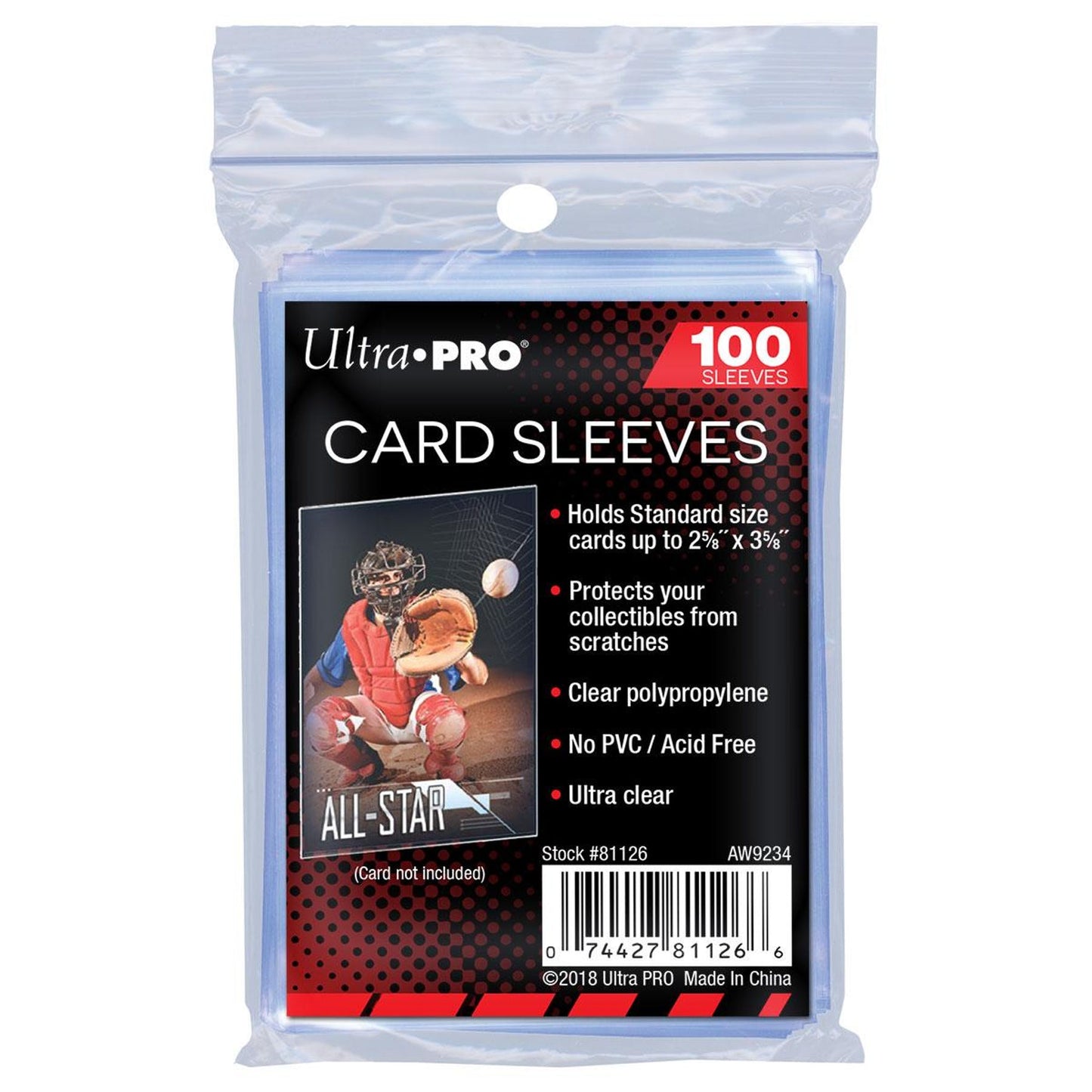 Ultra Pro Soft Card Sleeves (100 count pack)