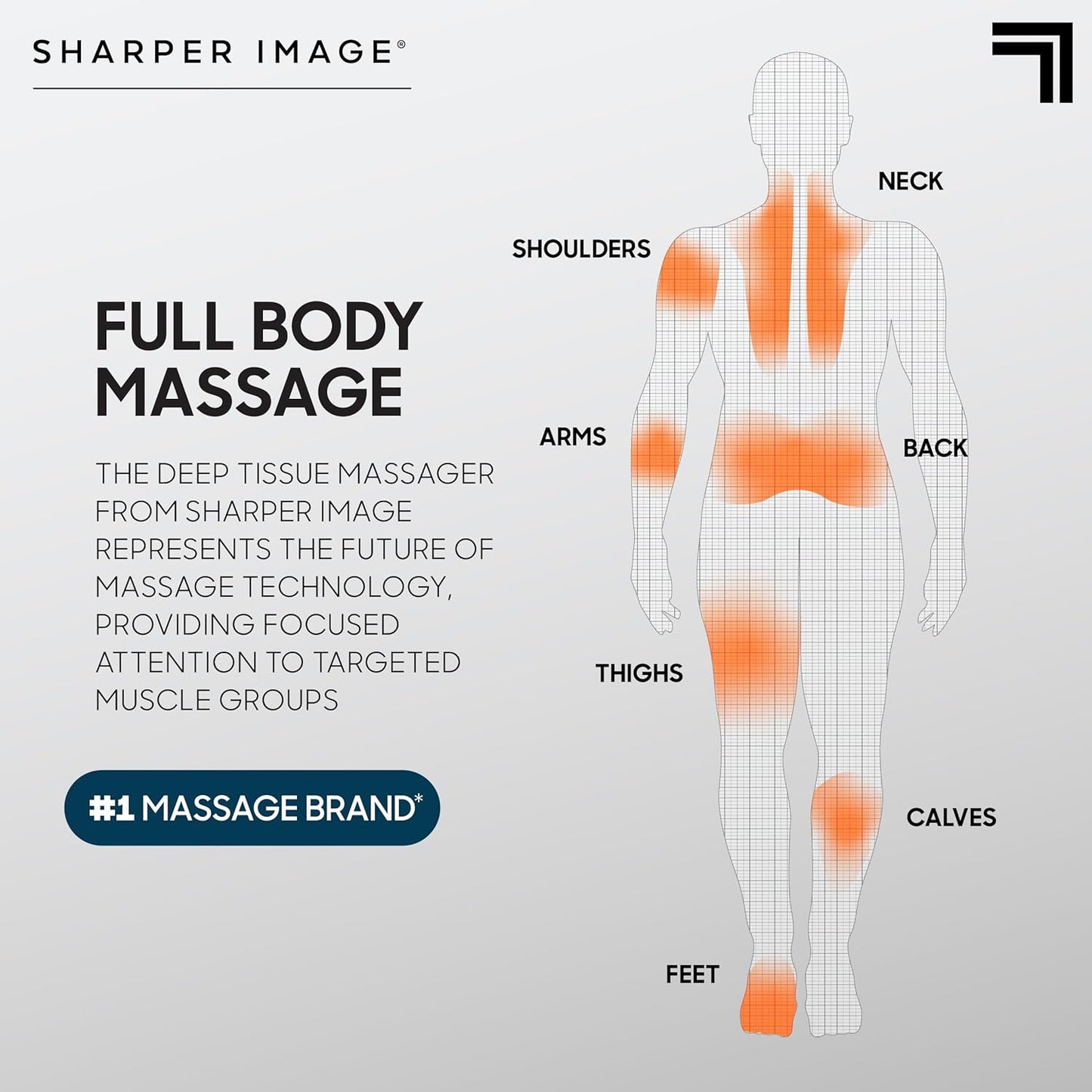 Sharper Image Deep Tissue Percussion Massage Gun