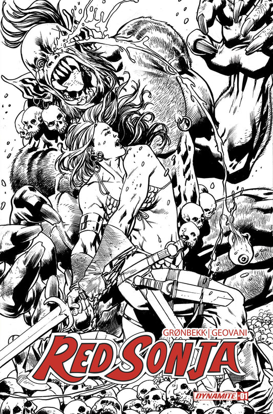 Red Sonja 2023 #1 S 1:20 Bryan Hitch Line Art Variant (07/19/2023) Dynamite
