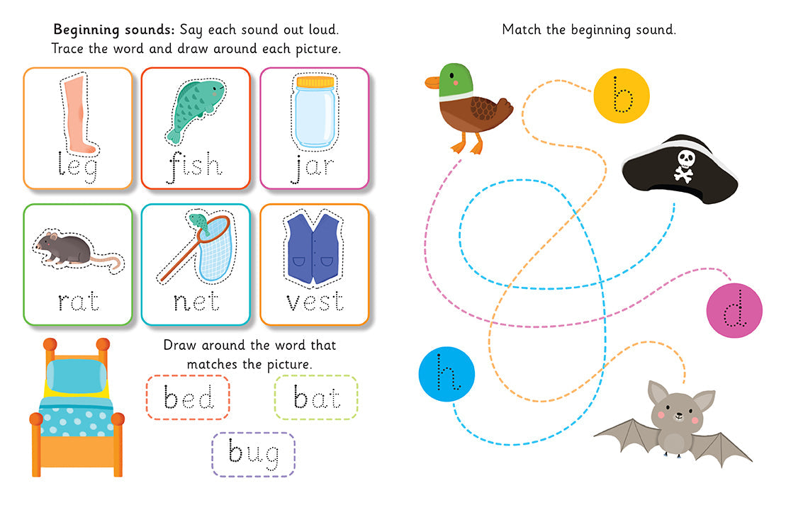Let's Learn: First Phonics (Write and Wipe)