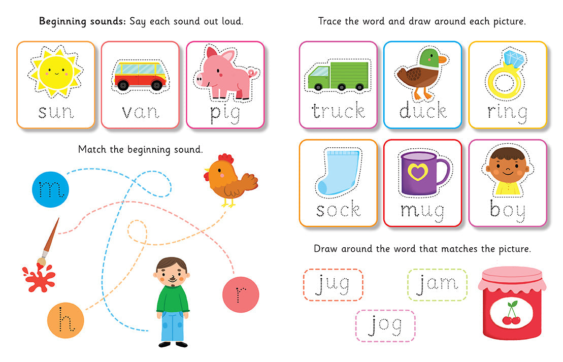Let's Learn: First Phonics (Write and Wipe)