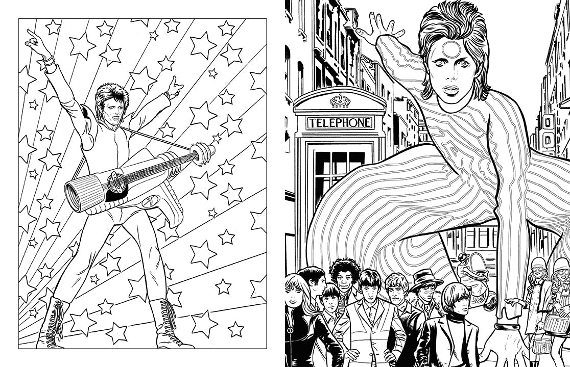 Bowie: A Michael Allred Coloring Book
