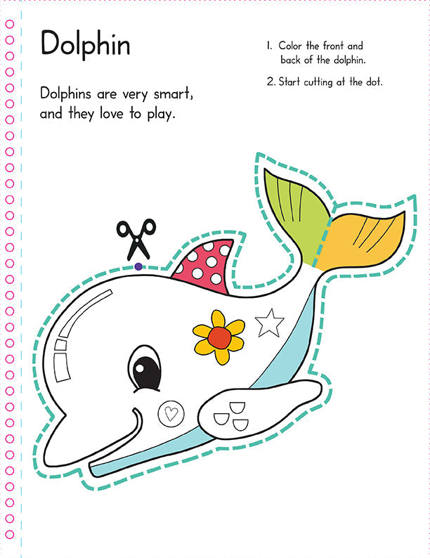Color, Cut, and Fold: Ocean Animals