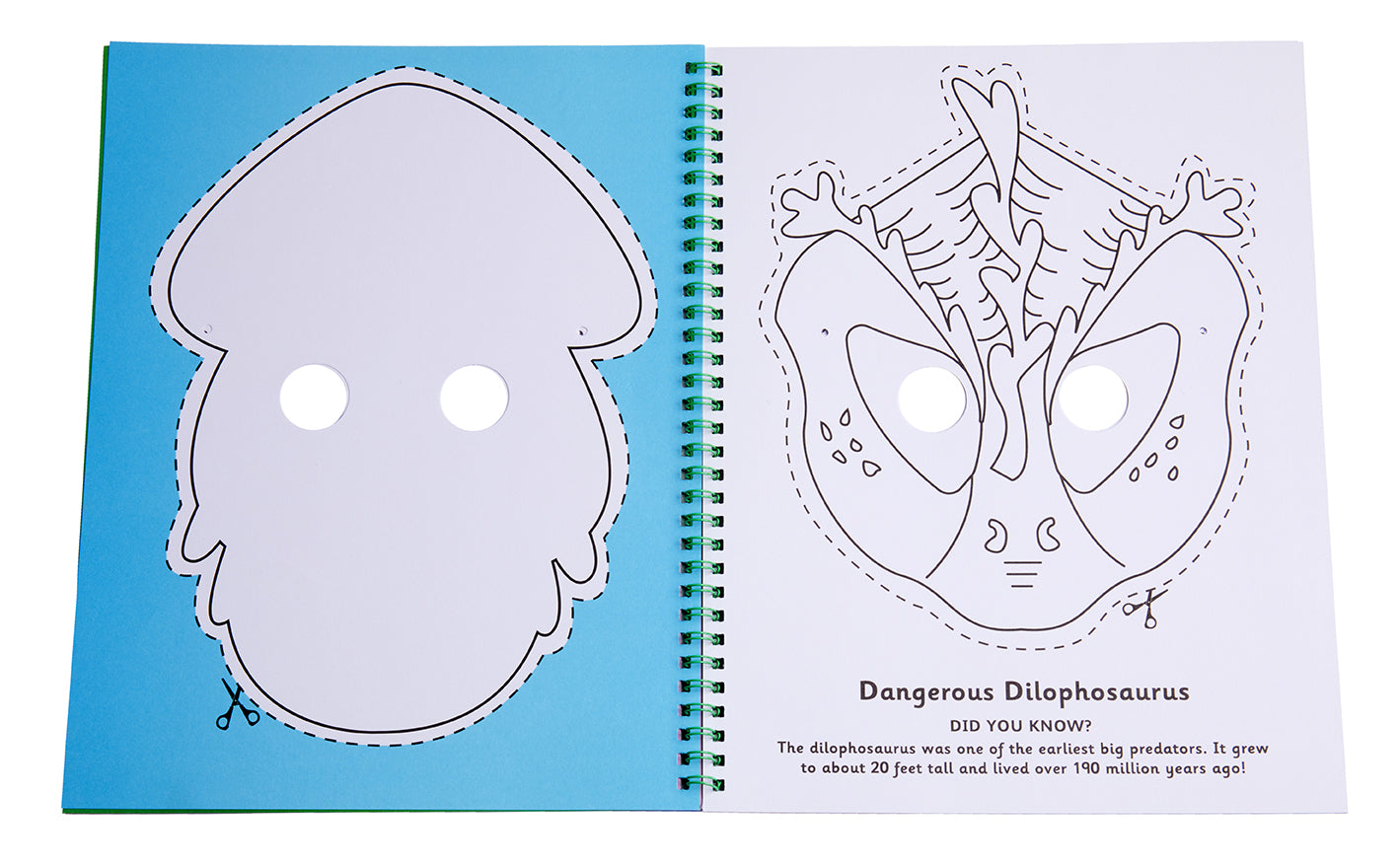 Color & Cut Masks: Dinosaurs