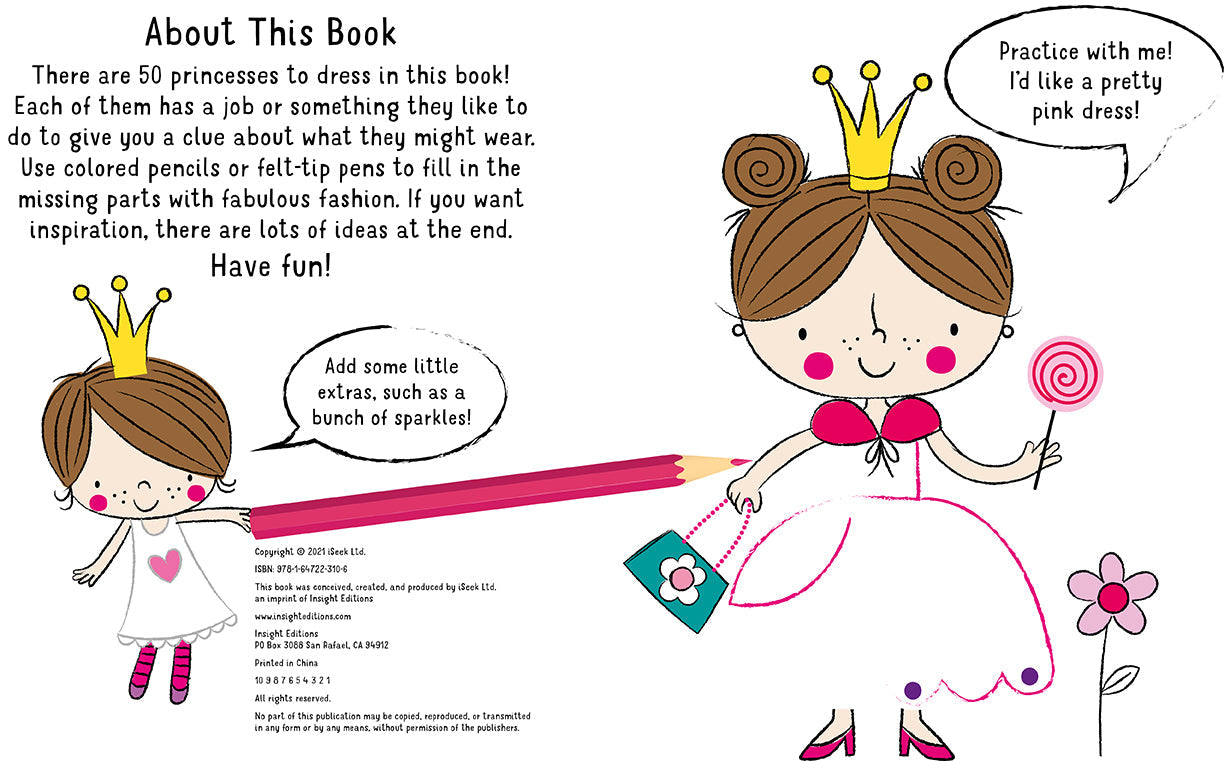 Design and Draw 50 Princess Outfits