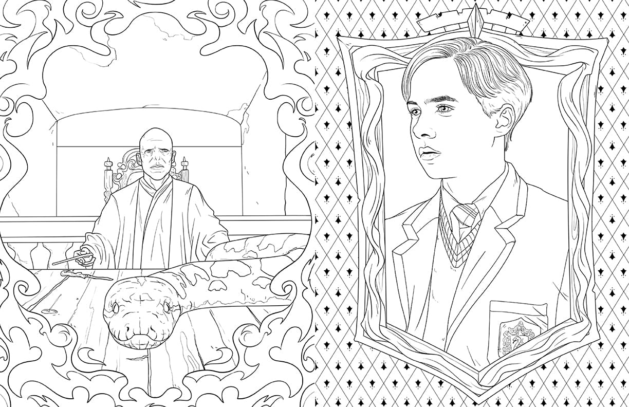 Harry Potter: Slytherin House Pride: The Official Coloring Book