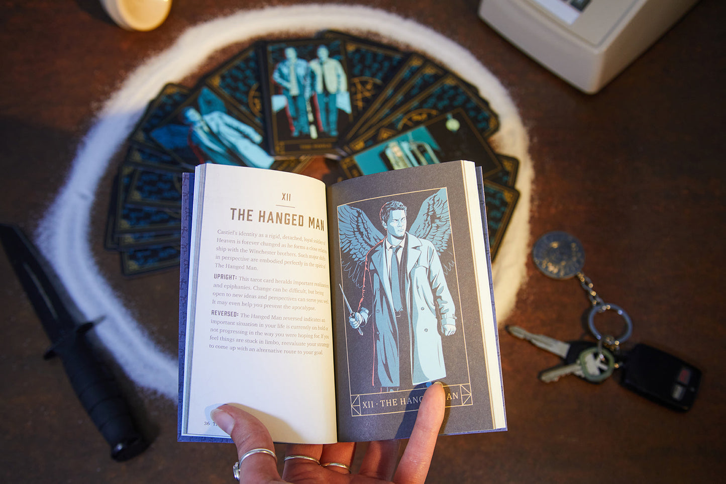 Supernatural Candle and Tarot Card Deck Bundle