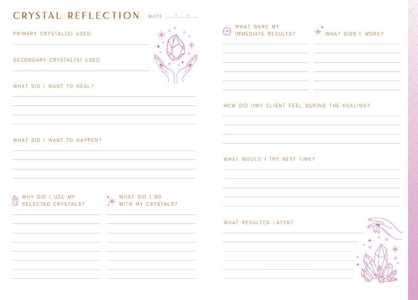 Crystal Healing Reflection Journal