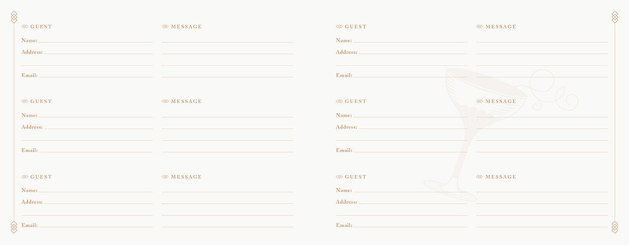 Downton Abbey Guest Book