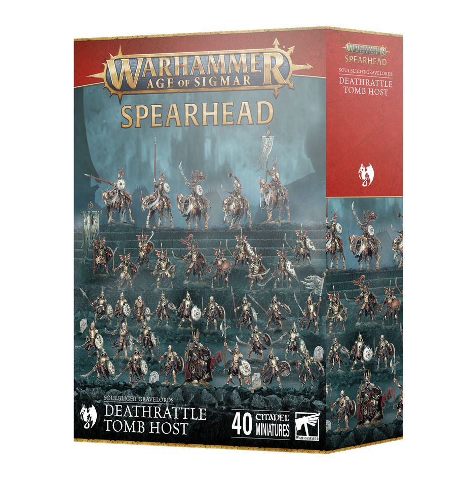 Age of Sigmar: Soulblight Gravelords – Deathrattle Tomb Host Spearhead