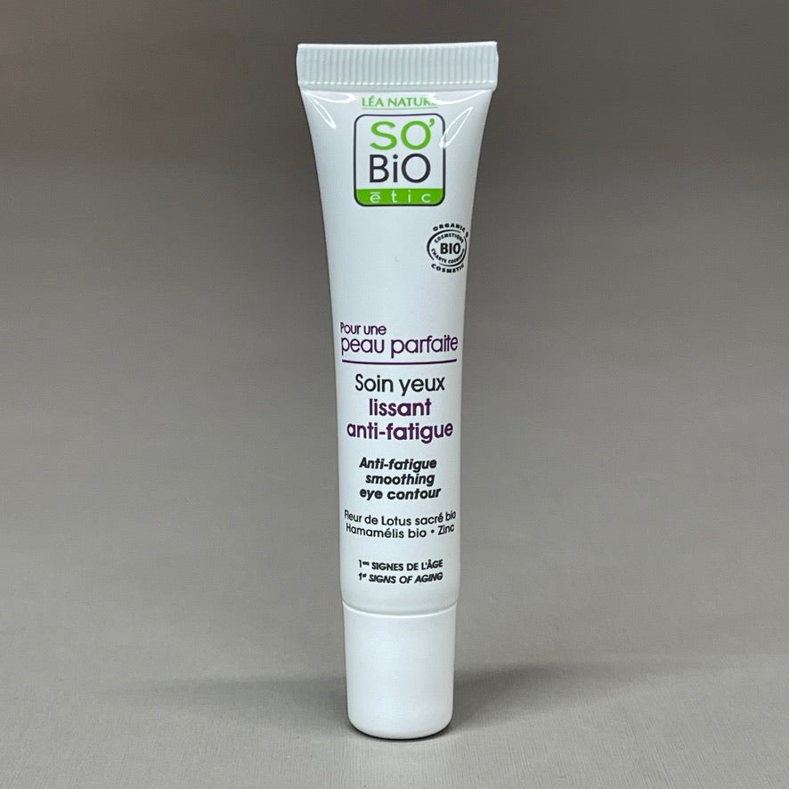 SO BIO ETIC Anti-fatigue Smoothing Eye Contour .5 OZ (New)