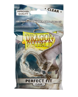 Dragon Shield: Standard Size 100ct Inner Sleeves - Perfect Fit (Clear 'Sanctus')