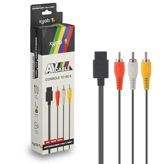 AV Composite Cable For Nintendo SNES / N64 / NGC (from XYAB)