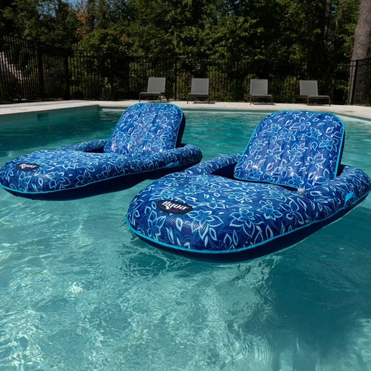 Aqua Luxury Pool Lounger, 2 Pack - Open Box