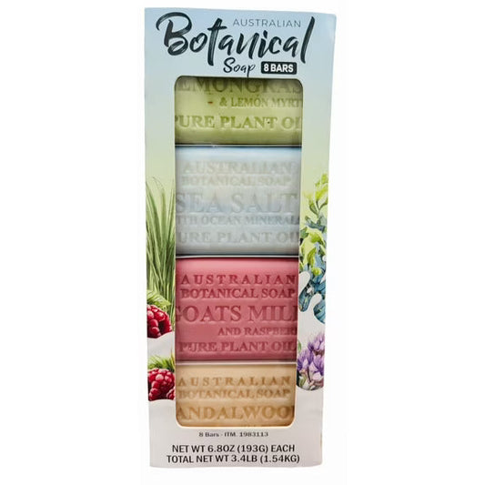 Australian Botanical Soap 8 Bars Variety Pack(6.8 oz Each)
