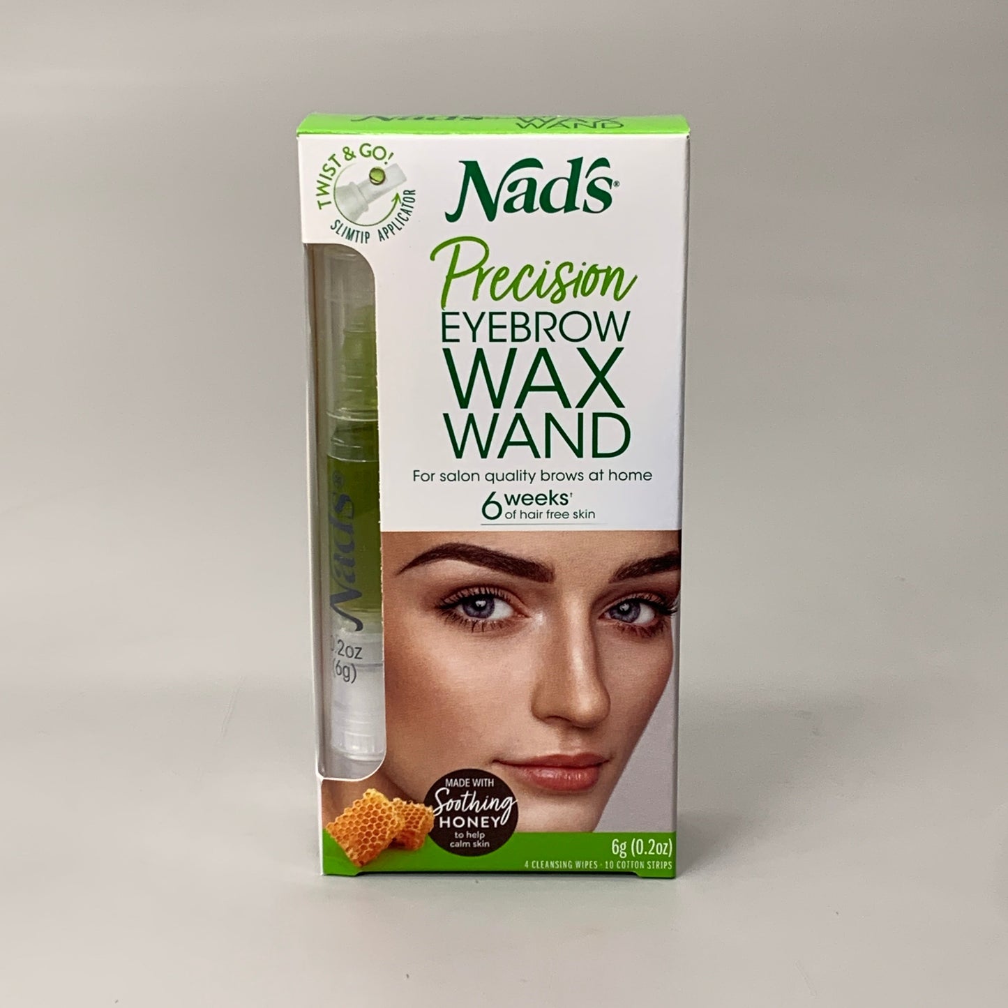 NADS 3PK Precision Eyebrow Wand Waxing Kit Soothing Honey 0.2oz 0677EN06