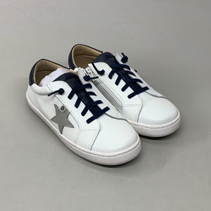 OLD SOLES Comet Runner Sneakers Kid’s Sz 1.5 EU 33 Snow/Navy/Gris #6149