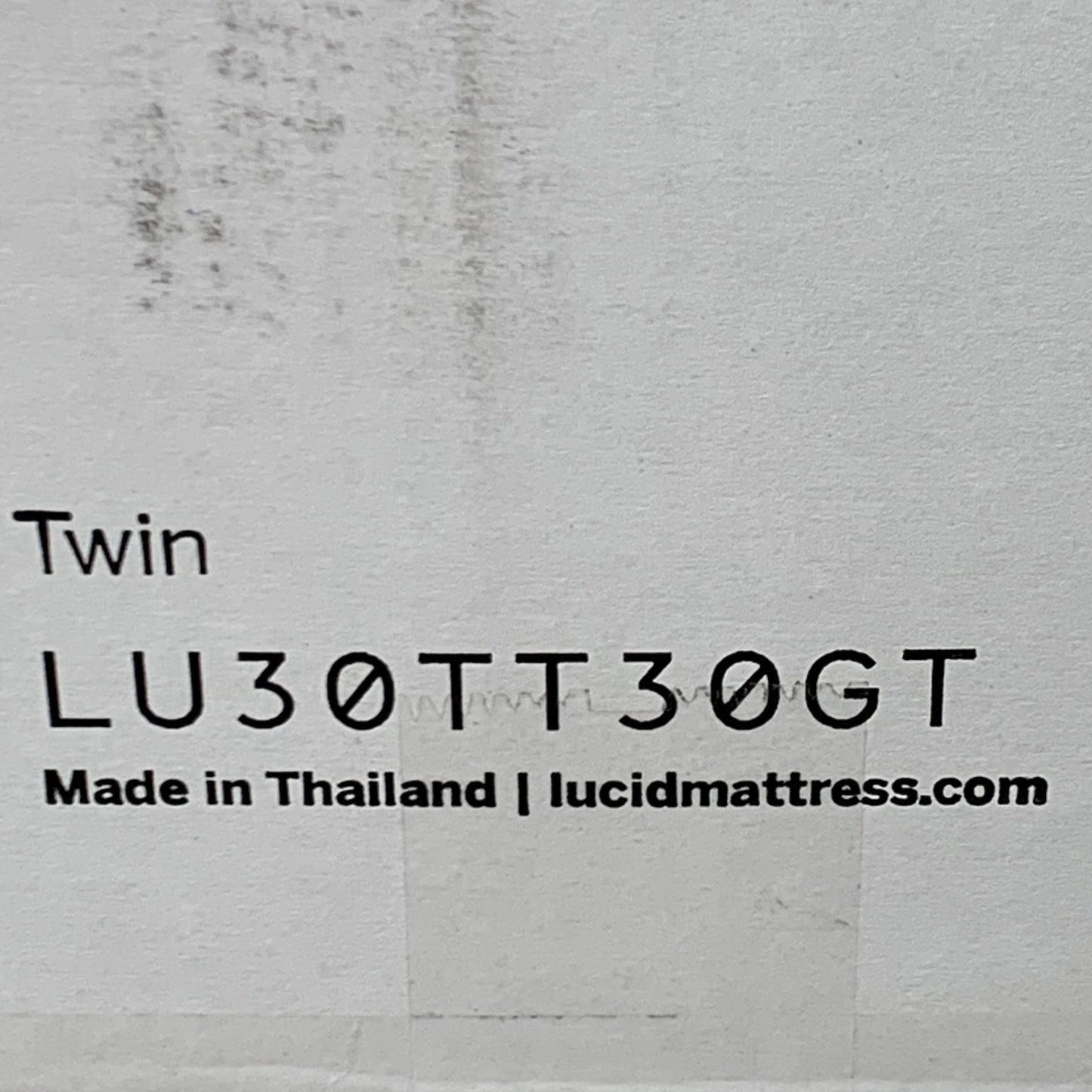 LUCID 3" Gel Memory Foam Mattress Topper Twin Blue LU30TT30GT New