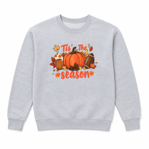 Women's 'Tis The Season' Halloween Graphic Sweatshirt, Charcoal Size Medium