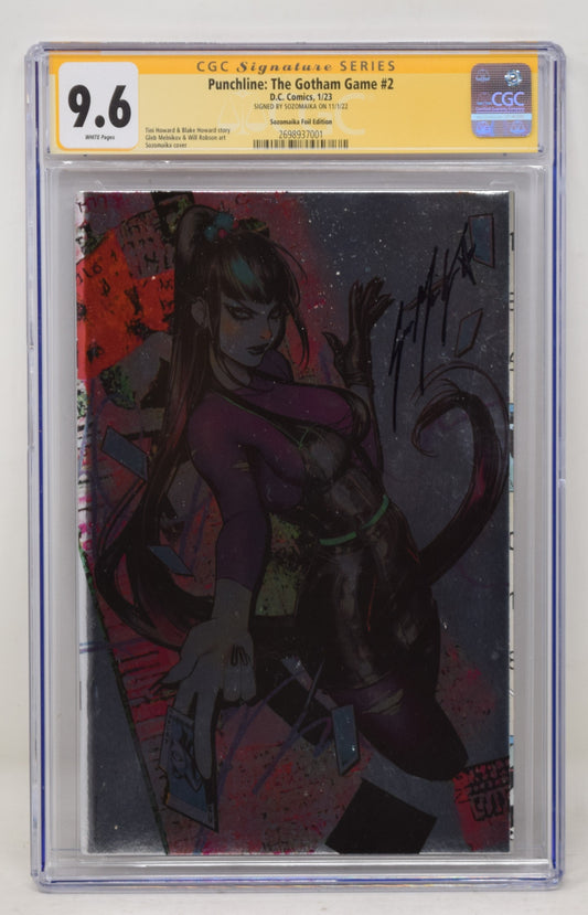 Punchline: The Gotham Game #2 1:100 Foil Sozomaika CGC SS 9.6