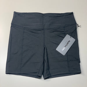 NATHAN Interval 6" Inseam Bike Short Women's Black Size XL NS51520-00001-XL