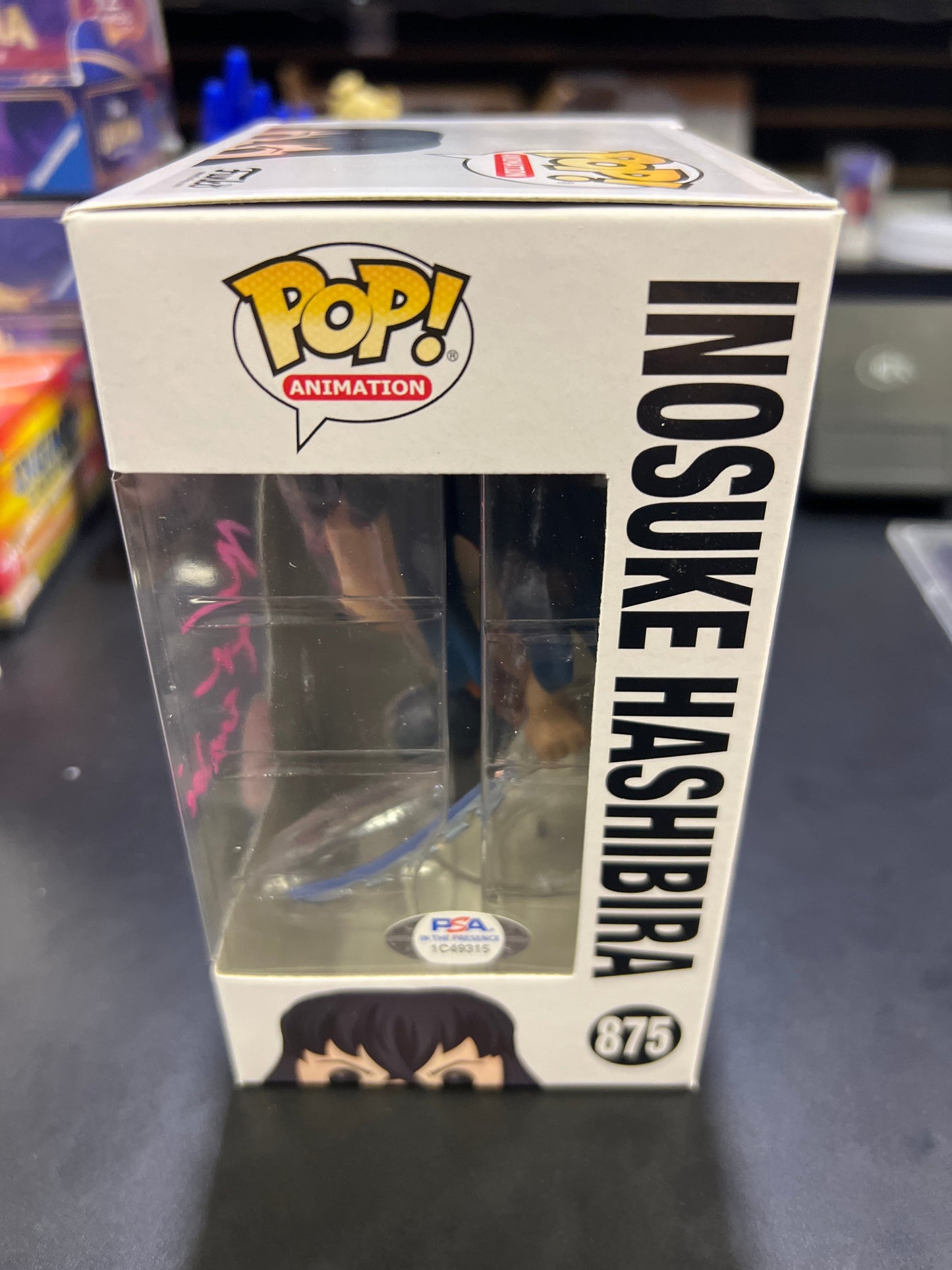 Funko POP! Inosuke Hashibira #875 Flocked Chase - Signed - In Case