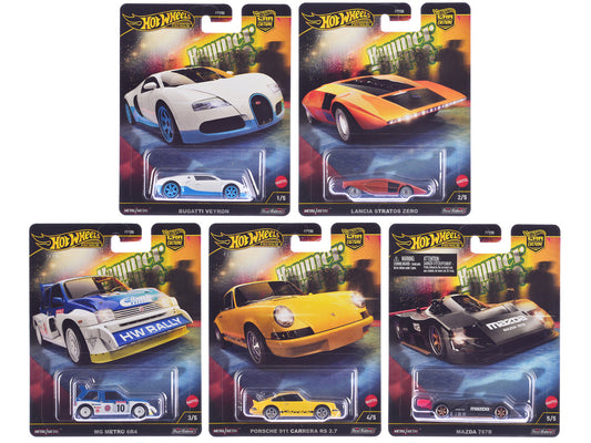 "Hammer Drop" 5 piece Set "Car Culture" 2024 Series F Diecast Model Cars by Hot Wheels-0