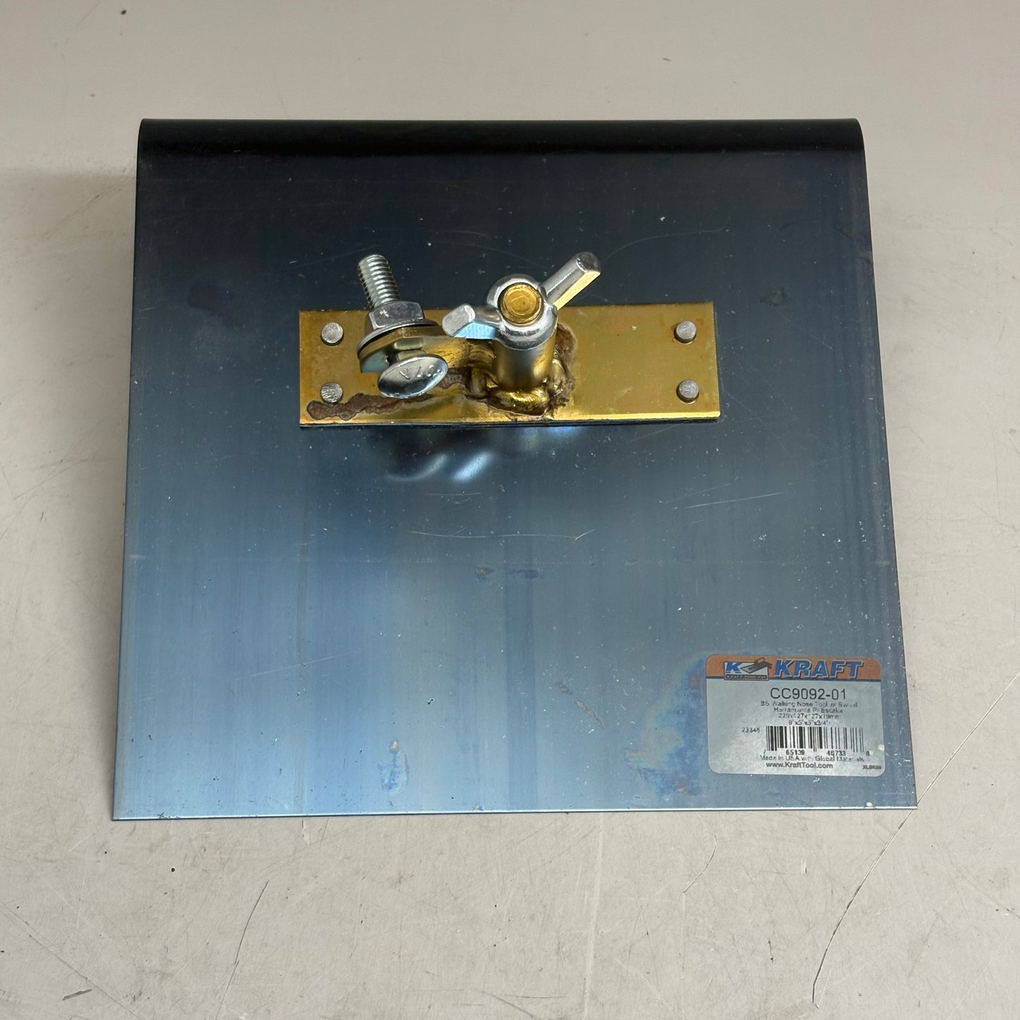 KRAFT TOOL CO Lip Blue Steel Walking Nose Tool 9" x 9" 3/4"R 4" CC9092-01