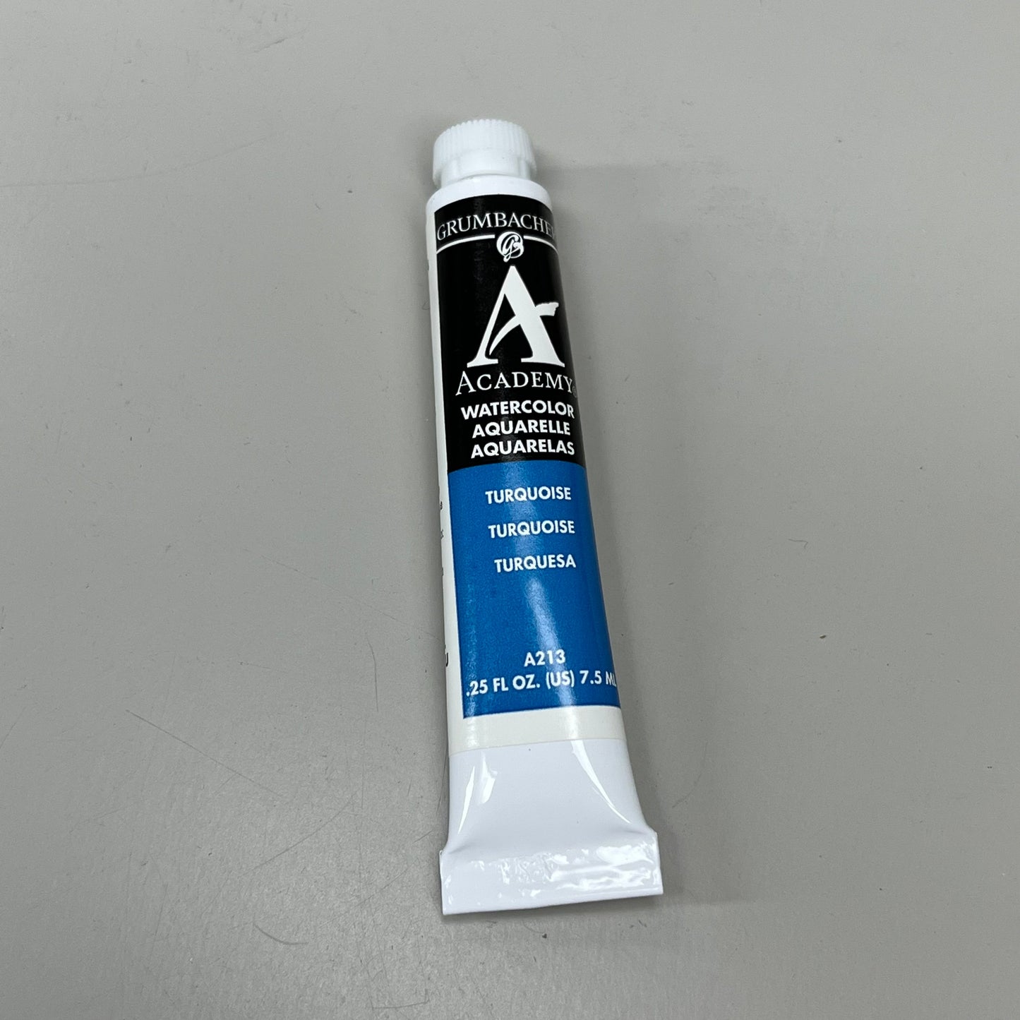 GRUMBACHER 6-PACK! Academy Watercolor Paint Turquoise .25 fl oz / 7.5 ml 0722 (New)