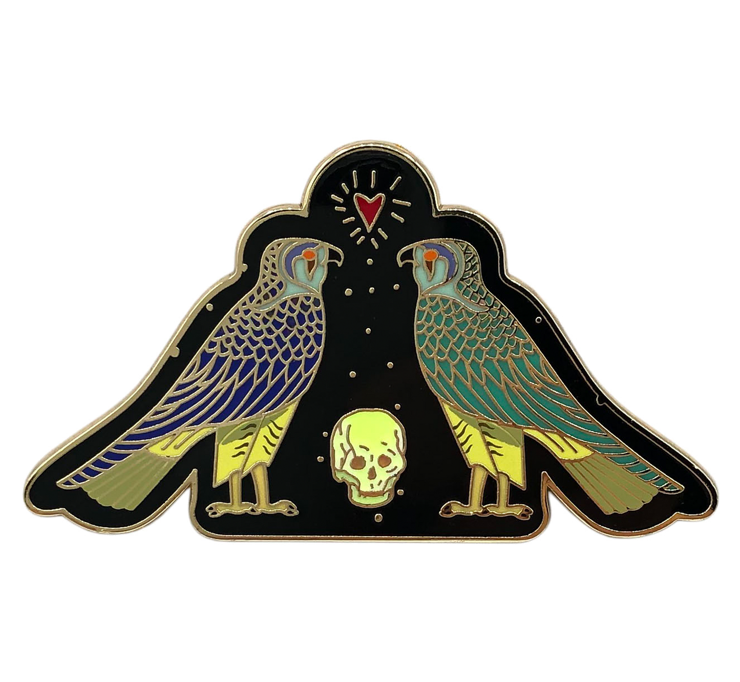 Gothic Queen - Falcon (GITD)  Pin