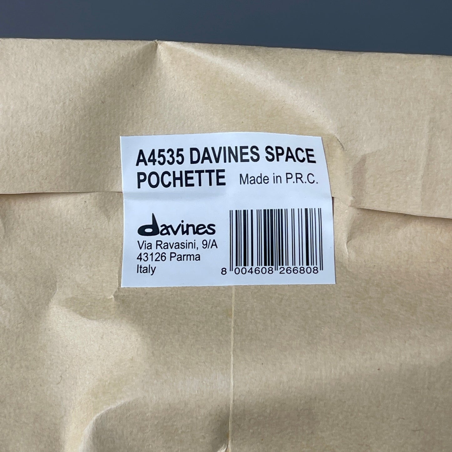 DAVINES Canvas Space Pochette / Toiletry Bag A4535 (New)