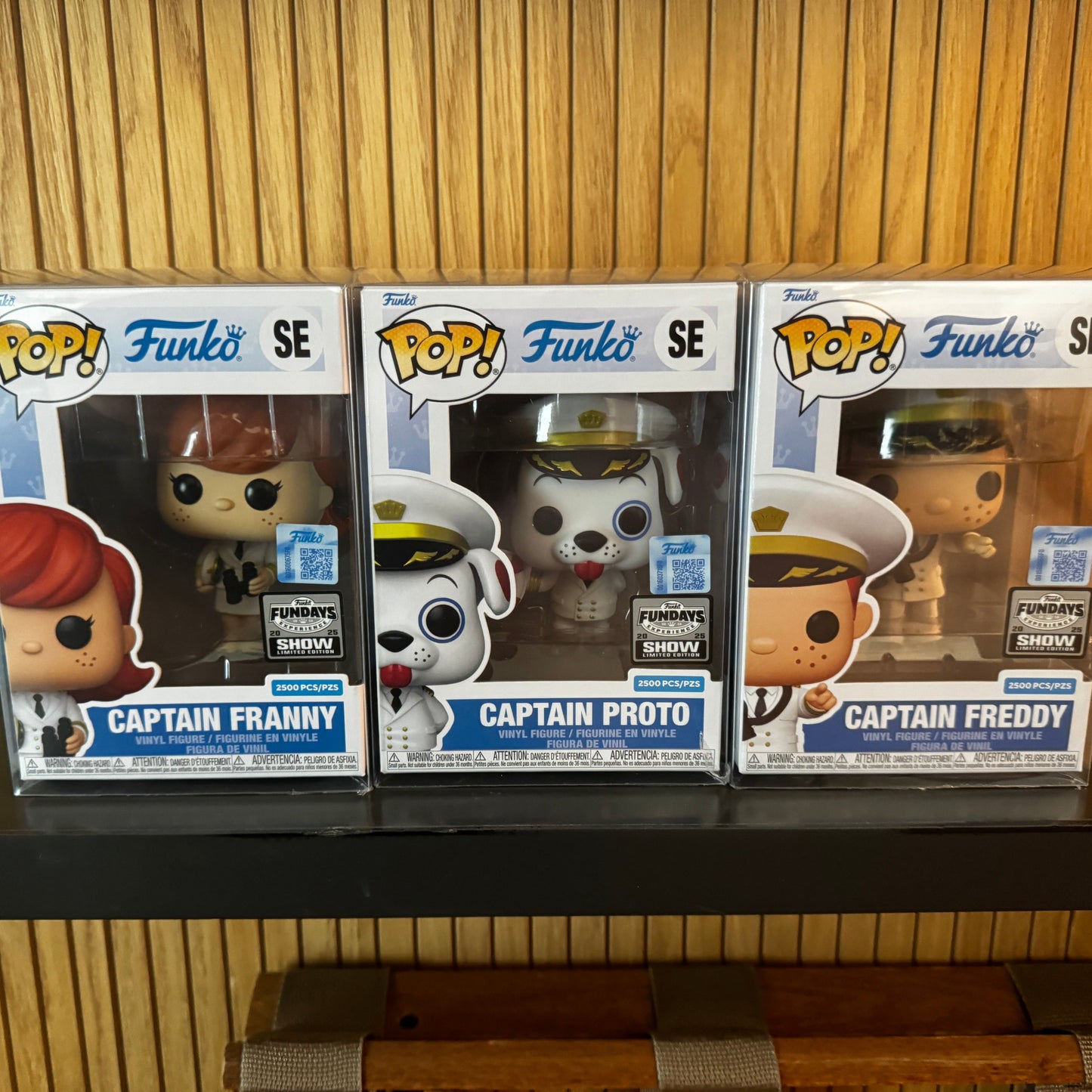 Funko Fundays Experience 2025: Pop! Originals Captain Freddy, Captain Franny, Captain Proto Set of 3 () LE2500