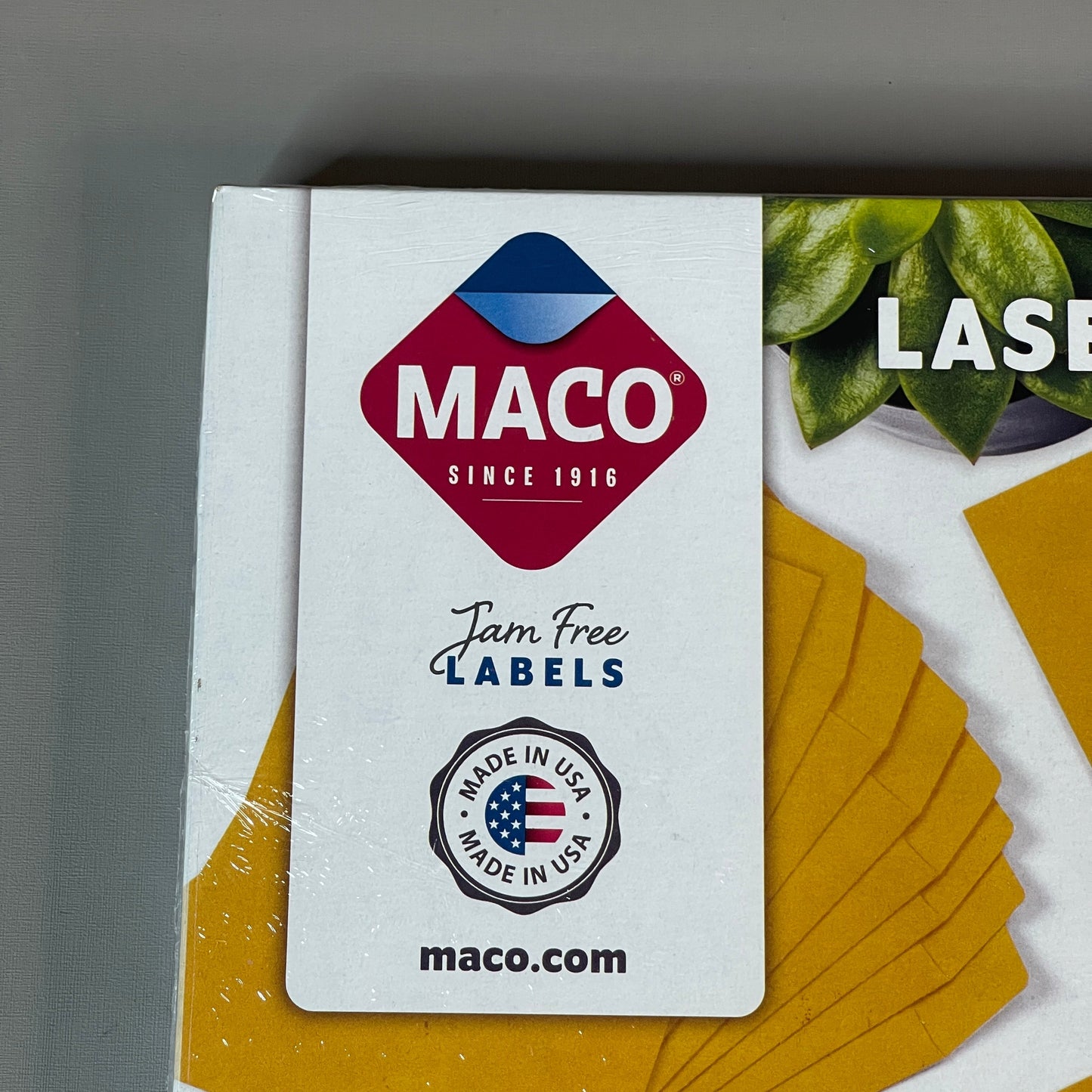 Z@ MACO Laser / Ink Jet White Shipping Labels 2" x 4” 1000 Labels (100 sheets) ML-1000
