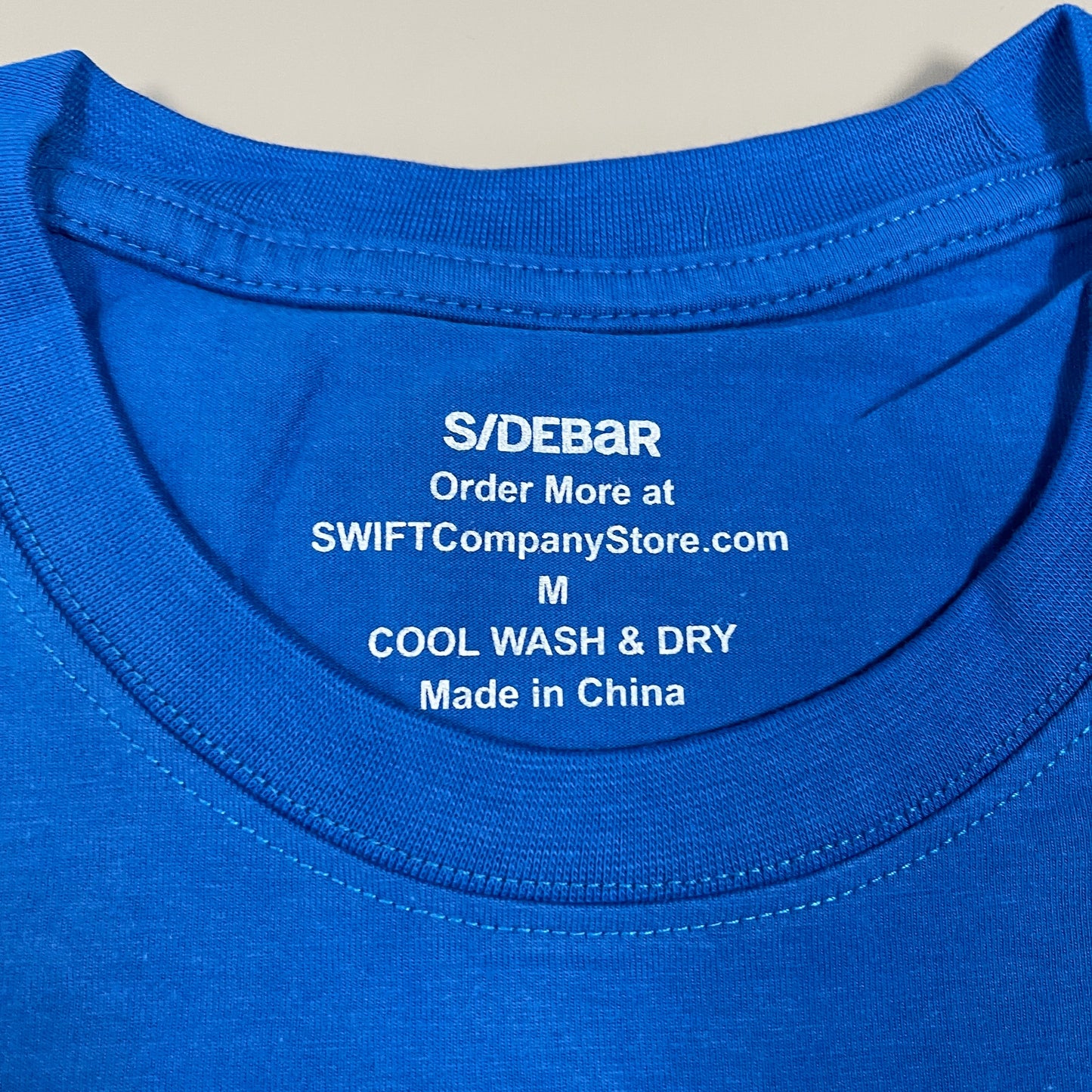 SWIFT Transportation Driver T-Shirt w/Pocket Unisex Sz M Blue SW-170 (New Other)