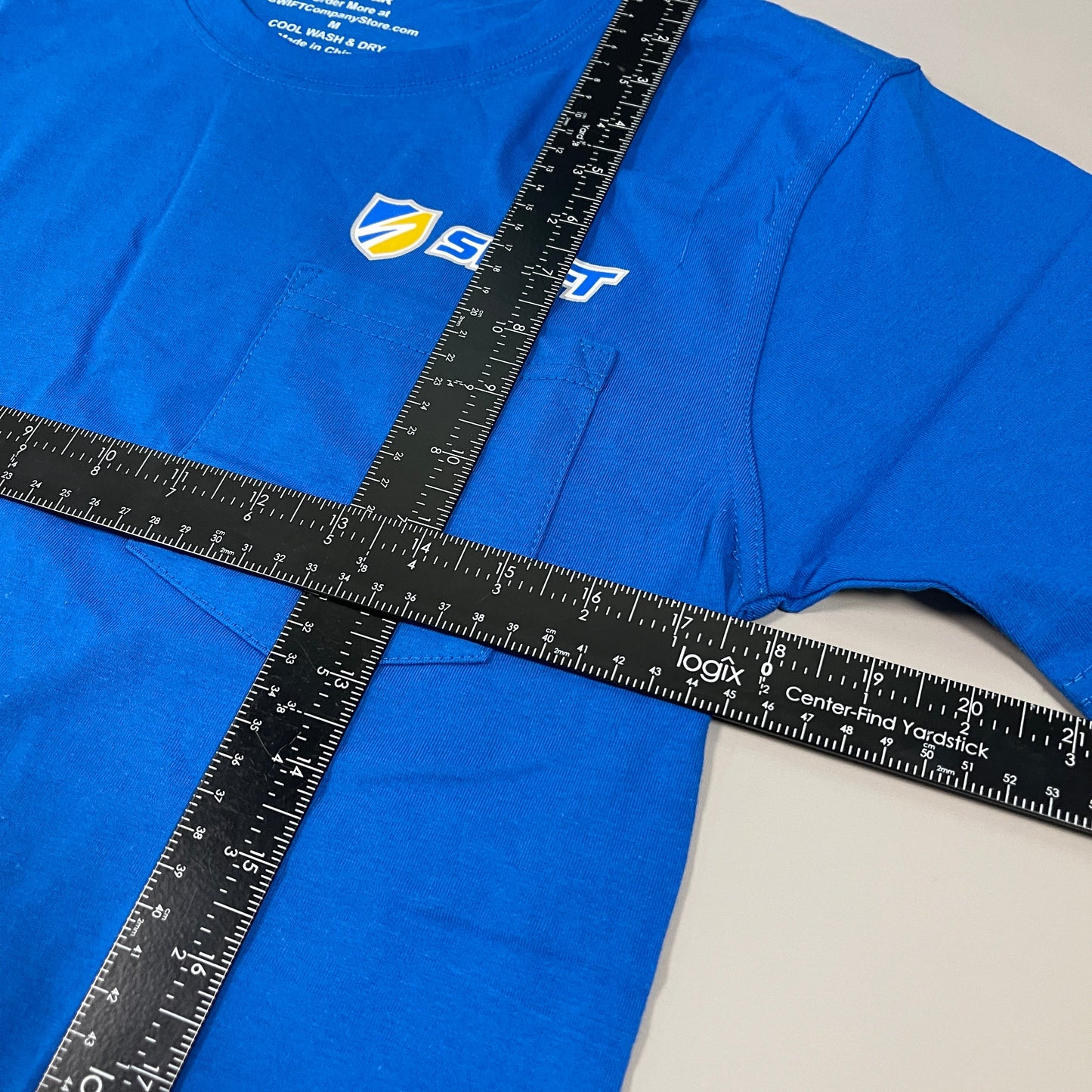 SWIFT Transportation Driver T-Shirt w/Pocket Unisex Sz M Blue SW-170 (New Other)