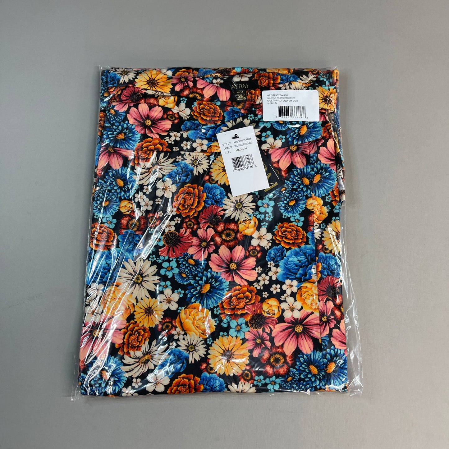 AFRM X Revolve Gala Skirt Women's M Multi Wildflower Bouquet AEB029575AU18 (New)