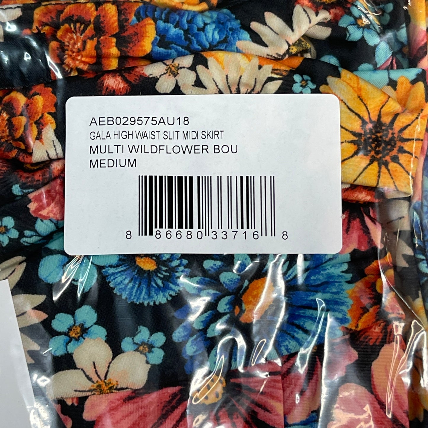 AFRM X Revolve Gala Skirt Women's M Multi Wildflower Bouquet AEB029575AU18 (New)