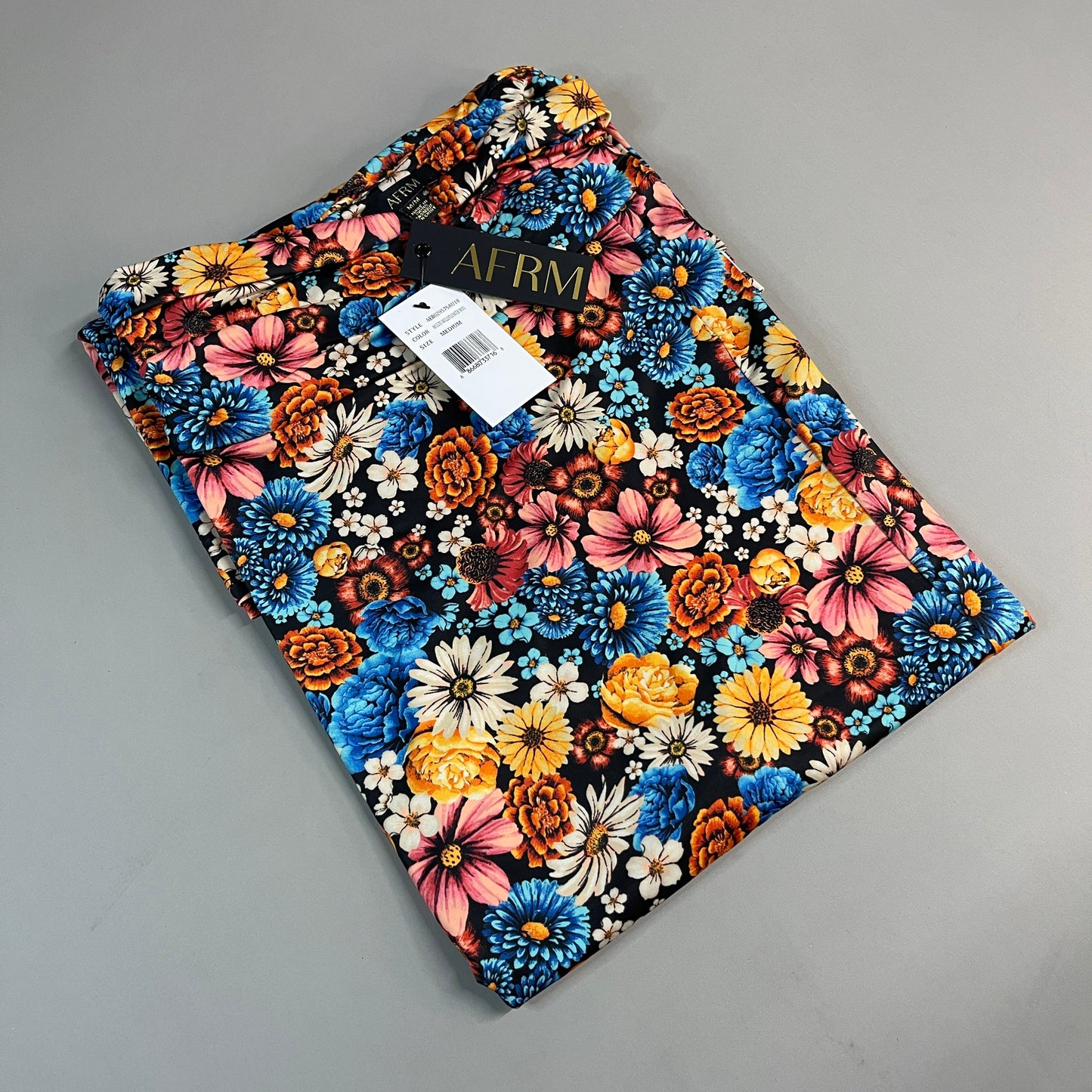 AFRM X Revolve Gala Skirt Women's M Multi Wildflower Bouquet AEB029575AU18 (New)