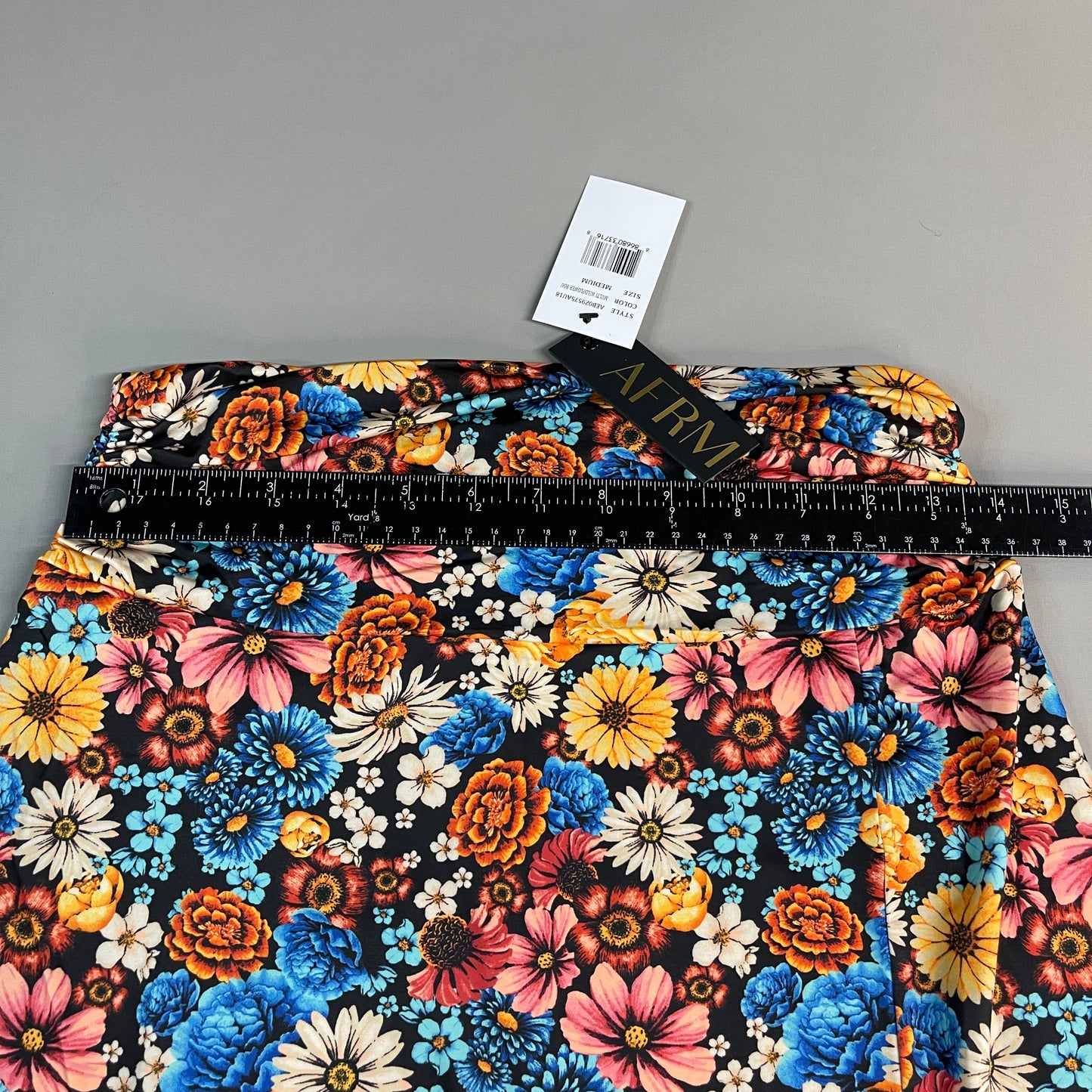AFRM X Revolve Gala Skirt Women's M Multi Wildflower Bouquet AEB029575AU18 (New)