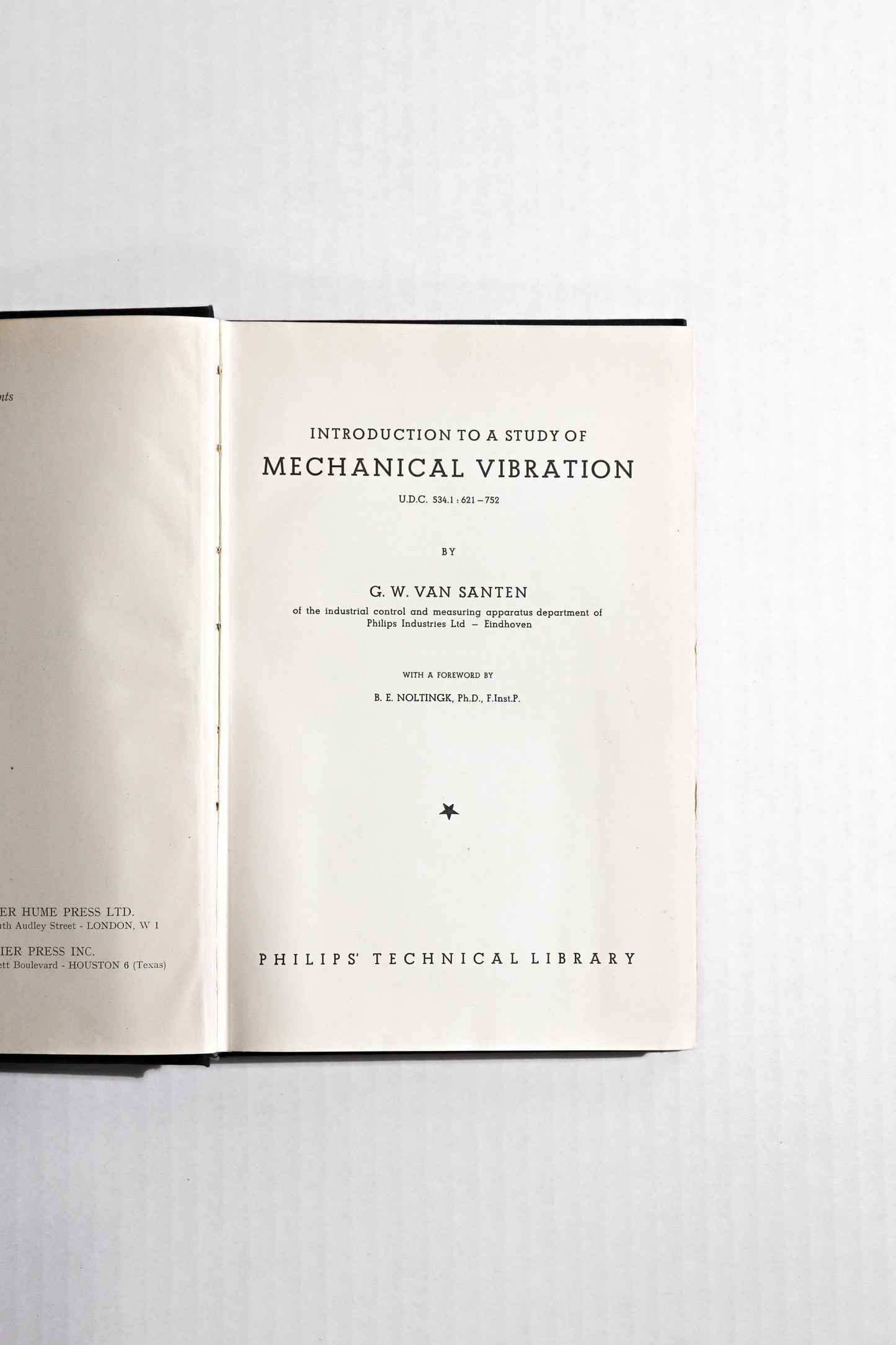 Introduction to a Study of Mechanical Vibration