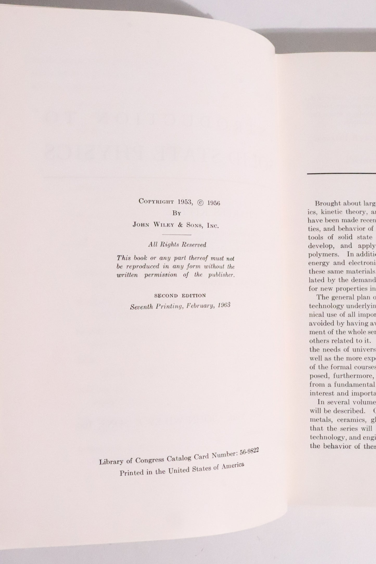 Introduction to Solid State Physics — Charles Kittel, 1963