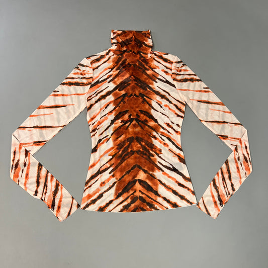 AFRM Zadie Turtleneck Pullover w/Thumb Holes Women's S Placement Tiger AET028103AU21 (New)