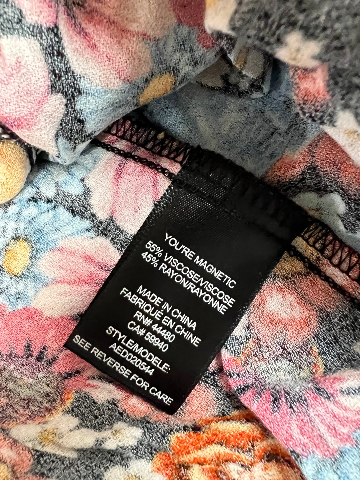 AFRM X Revolve Monna Sike Cutouts Mini Dress Women's M Multi Wildflower AED020544 (New)